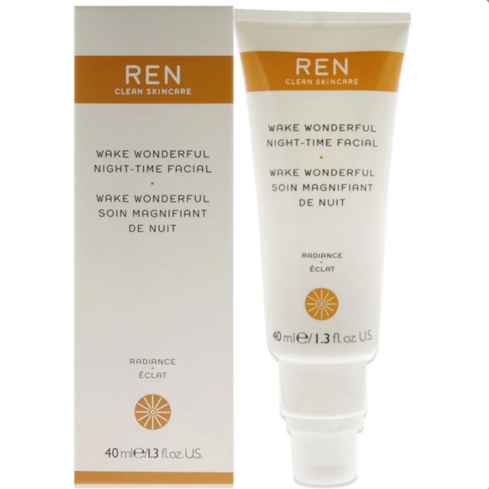 REN Clean Skincare Wake Wonderful Night-Time Facial Unisex 1.3 oz Treatment NIB